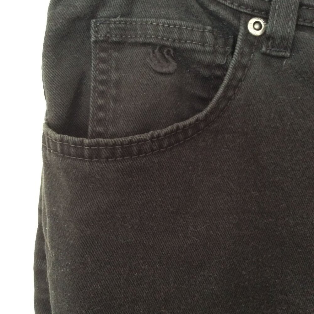 Gloria Vanderbilt Black High Rise Straight Leg Stretch Jeans Sz 12 - Picture 4 of 9